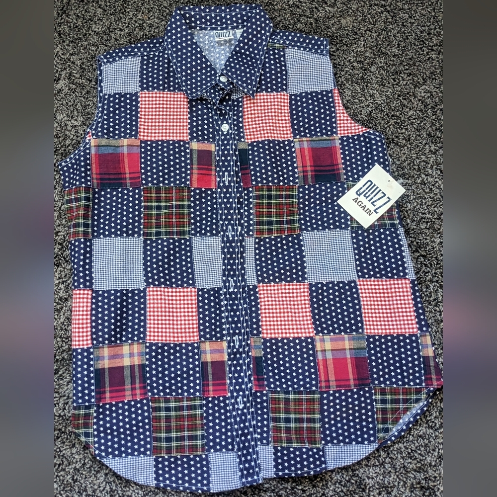 Button down tank top